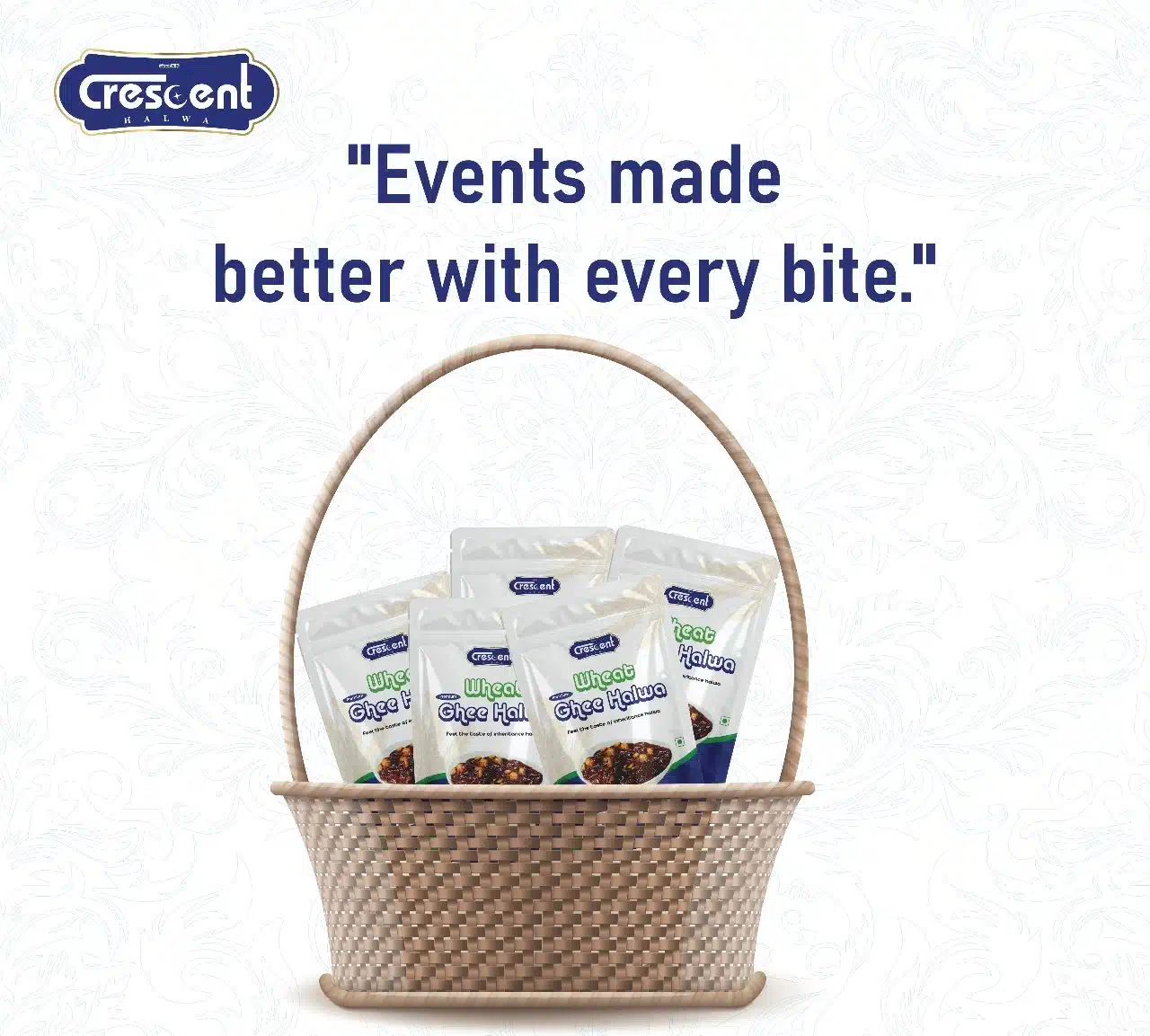 Premium Crescent Halwa Gift Hamper with Assorted Products